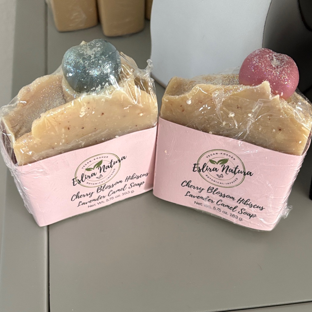 Eslira Natura Cherry Blossom Hibiscus Soap Set 5.75 Oz.